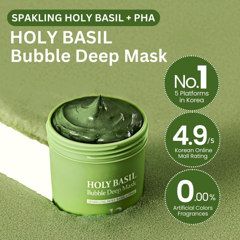 Holy Basil Bubble Deep Mask (90g / 3.17 oz)