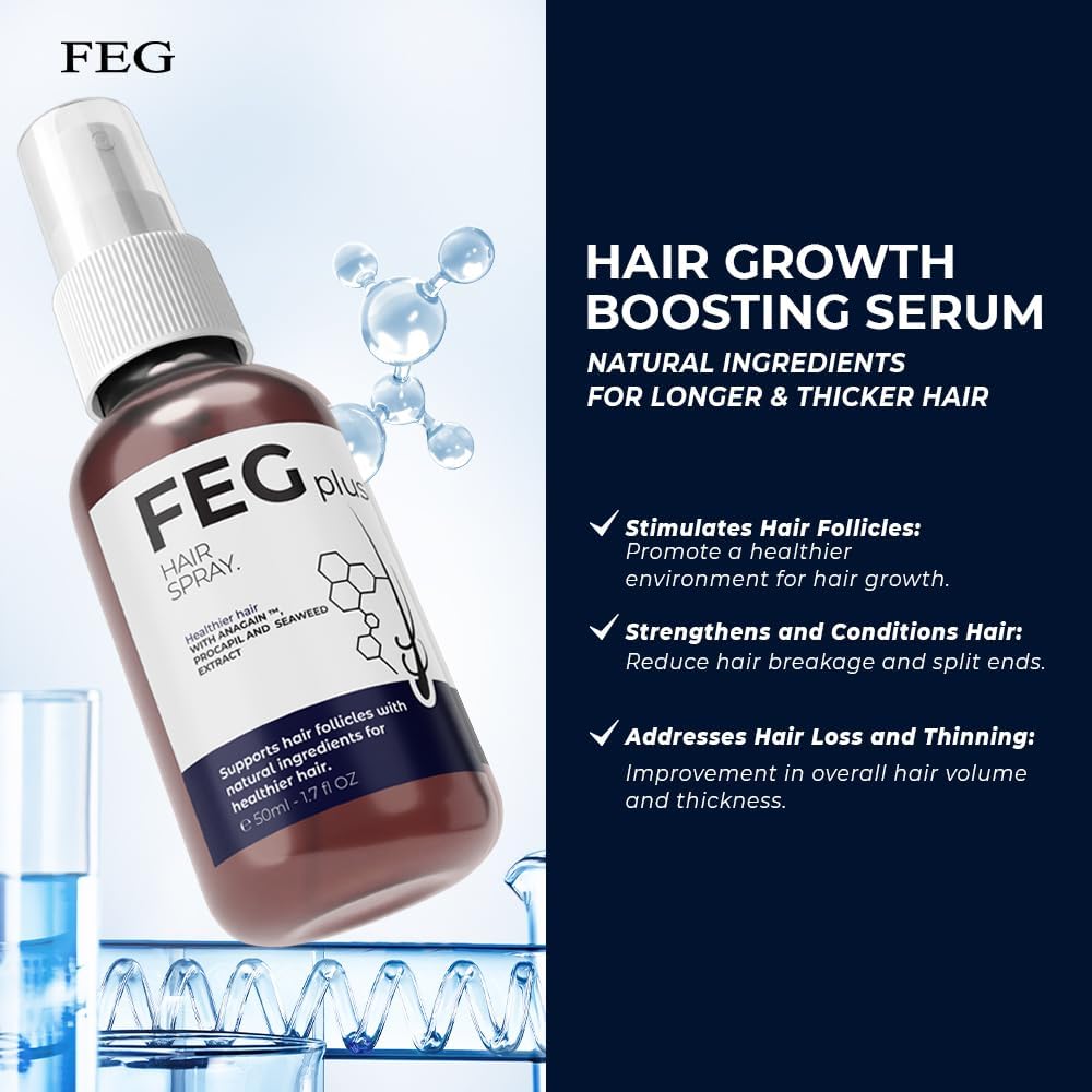 FEG® Advanced Hair Growth Spray – Revitalize Roots & Boost Thickness