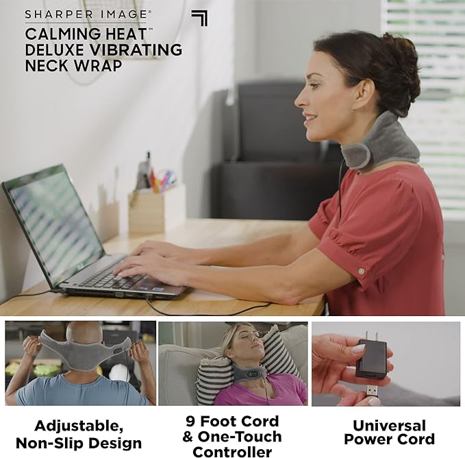 Calming Heatβ’ Vibrating Neck Wrap β Soothing Heat & Massage in One