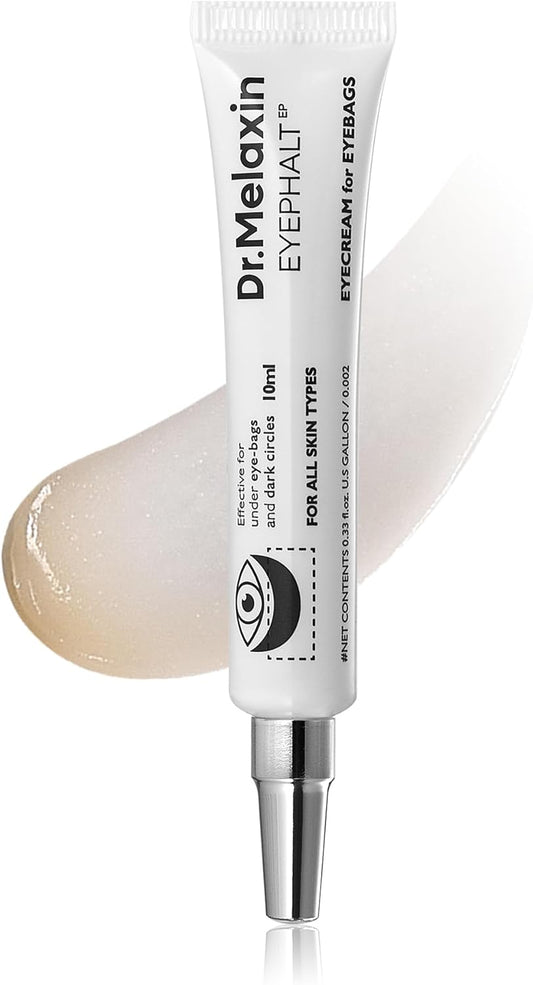 Dr.Melaxin Eyephalt Eyebag Cream for Puffiness, Dark Circles & Fine Lines, Wrinkle, EGF Anti-Aging Under Eye Moisturizer with Niacinamide &Ceramide 0.33 fl.oz.