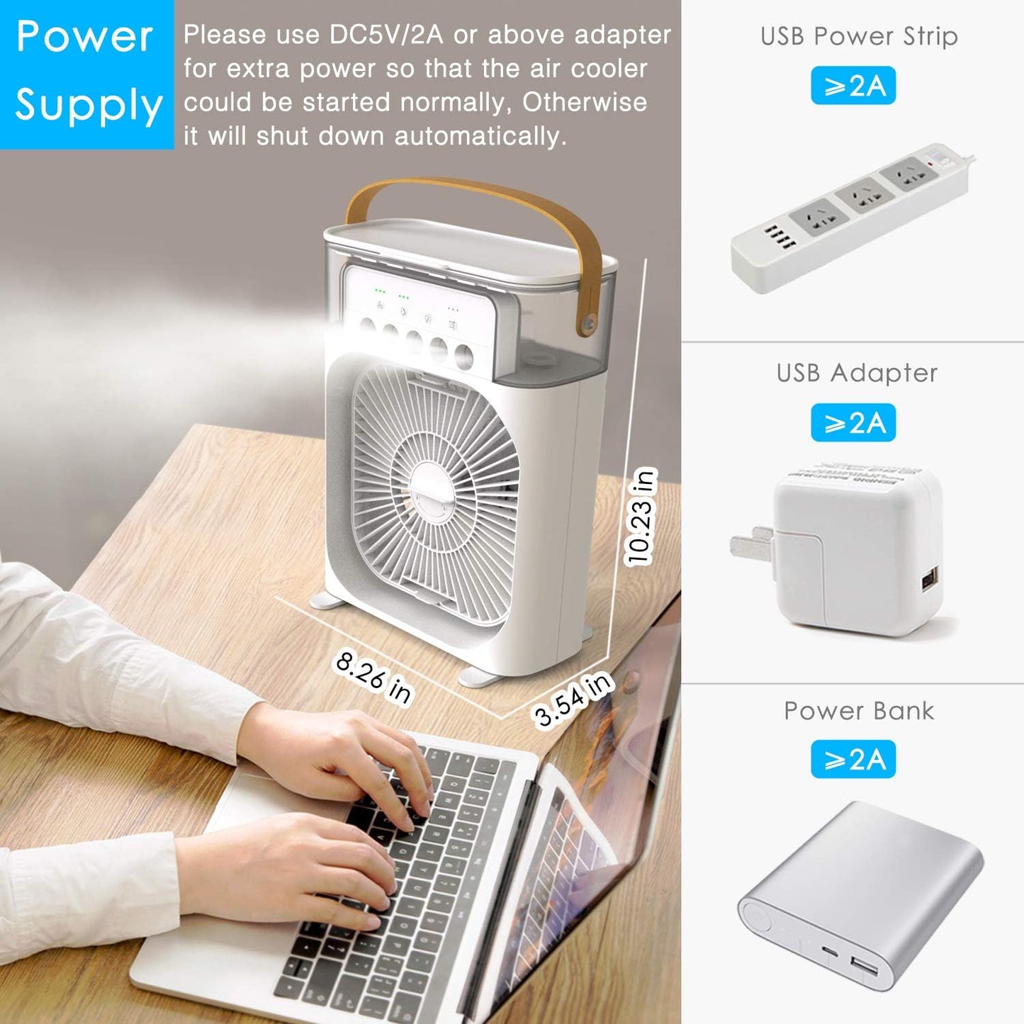 Mini AC Cooler - for Home & Office - 🥶 Instant Cooling 🥶⭐⭐⭐⭐⭐