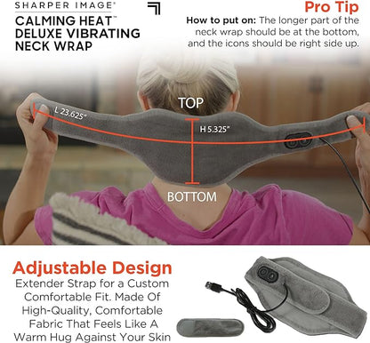 Calming Heat™ Vibrating Neck Wrap – Soothing Heat & Massage in One
