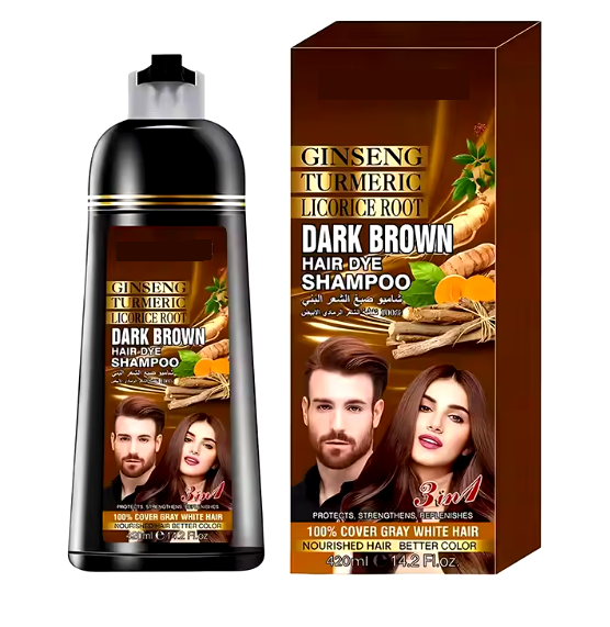 Instant Hair Dye Shampoo (420ml) Sufficient for 2 Months